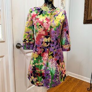 Elie Tahari Multicolor Floral Blazer